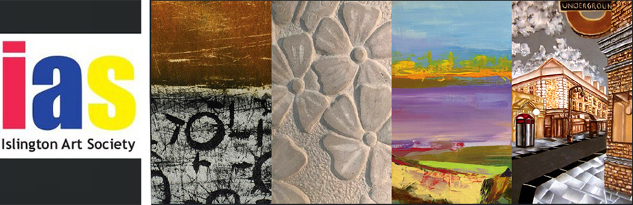 Montage of logo and four images from the spring exhibition
